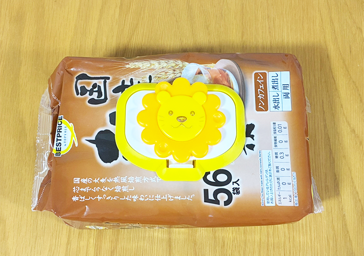ウェットシートの蓋の活用写真（撮影：grapeライフハック編集部）