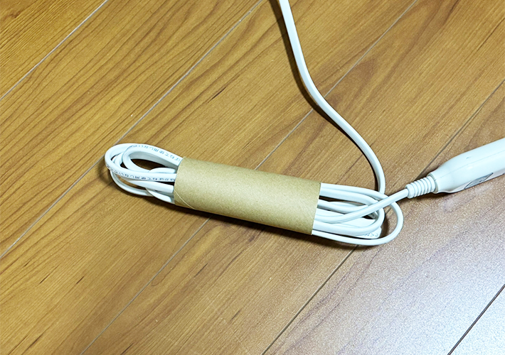 トイレットペーパーの芯の活用写真（撮影：grapeライフハック編集部）