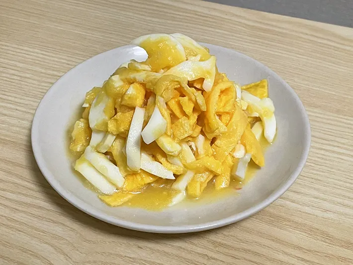完成した『たまごサラダ』の写真（撮影：grapeフード編集部）