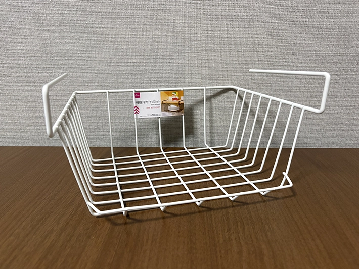 『PE棚用吊り下げワイヤーバスケット』の画像