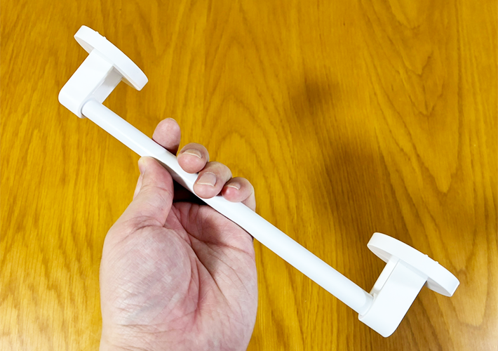 タオル掛けの活用写真（撮影：grapeライフハック編集部）