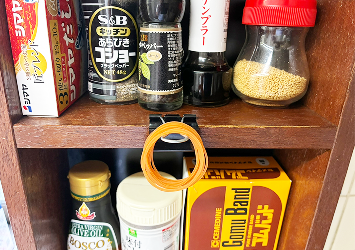 ダブルクリップの活用写真（撮影：grapeライフハック編集部）