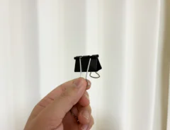 ダブルクリップの活用写真（撮影：grapeライフハック編集部）