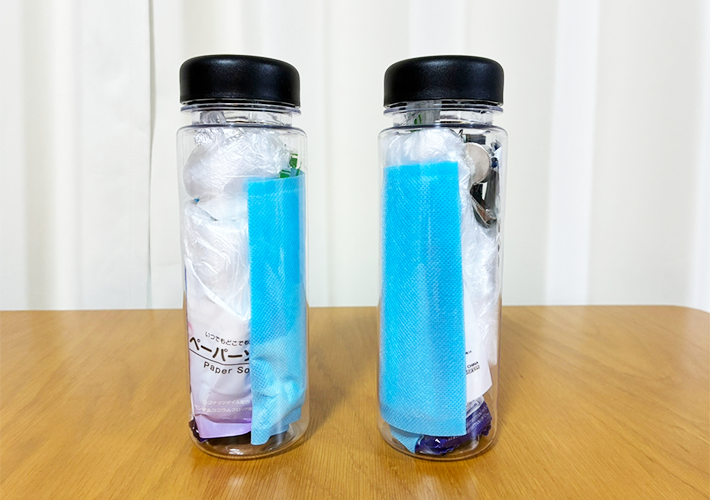 防災ボトルの作り方（撮影：grapeライフハック編集部）