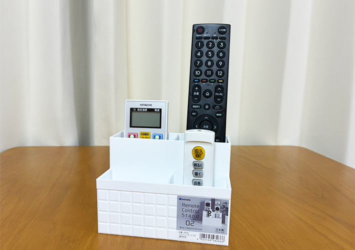 リモコンスタンドの活用写真（撮影：grapeライフハック編集部）