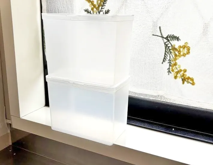 『中が見えるボックス 深型』の使用写真（撮影：ワード）