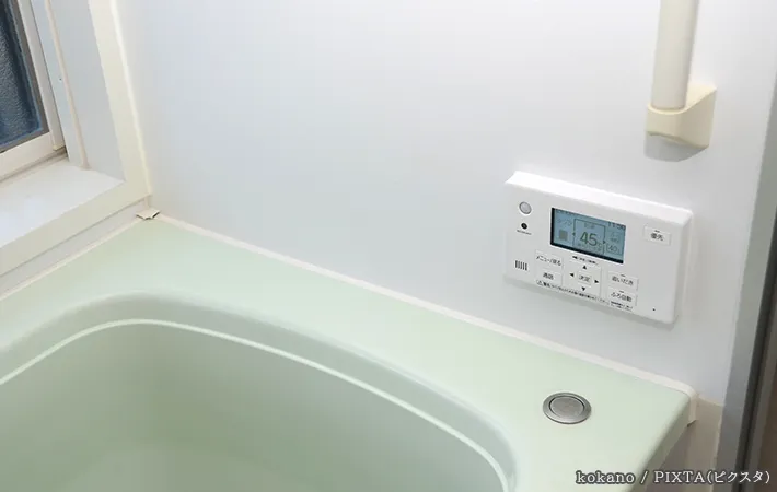 給湯器のリモコンの写真