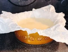 オイコスチーズケーキを加熱する写真（撮影：キジカク）