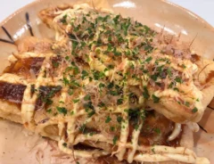 油揚げのお好み焼き風