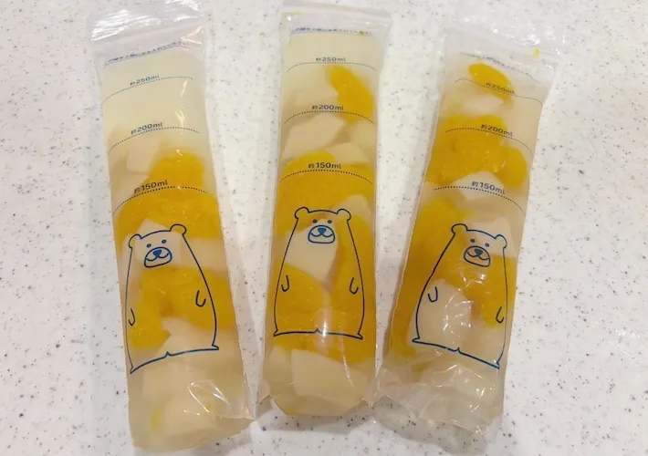 出来上がったゼリーの画像（撮影：エニママ）