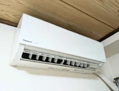 パナソニックのエアコンの写真(撮影:grapeライフハック編集部)
