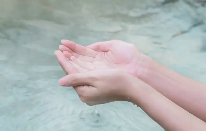 お湯の写真
