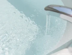 温度設定したお湯の写真