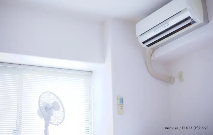 『エアコンと扇風機』の写真