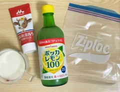 レモンシェイクの材料の写真レモンシェイクの写真（撮影：grapeフード編集部）