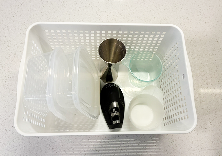 保存容器の整理術（撮影：grapeライフハック編集部）