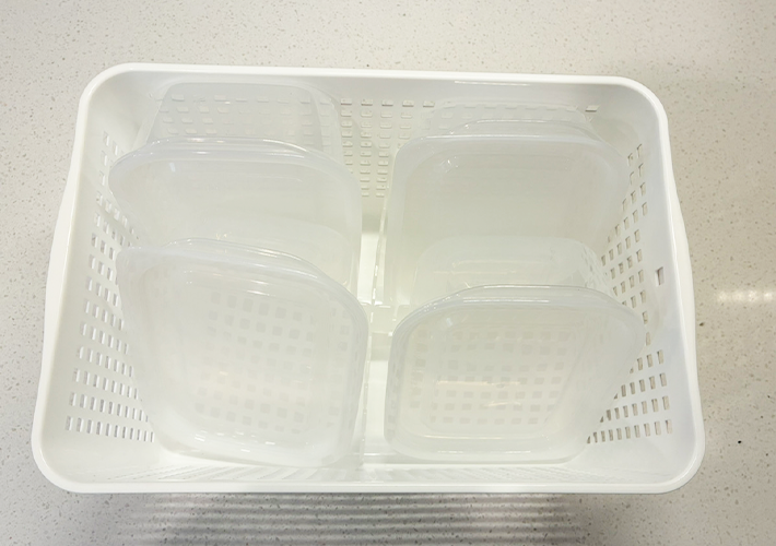 保存容器の整理術（撮影：grapeライフハック編集部）