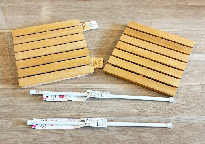 つっぱり棒とすのこの活用写真（撮影：grapeライフハック編集部）