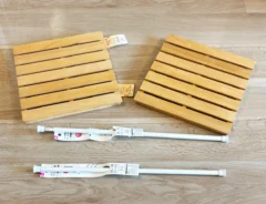 つっぱり棒とすのこの活用写真（撮影：grapeライフハック編集部）