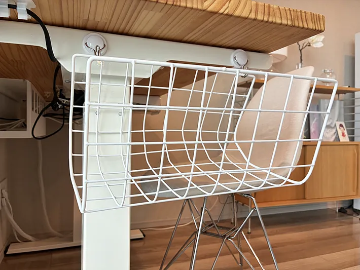机横に作ったティッシュ置き場（撮影：grapeライフハック編集部）