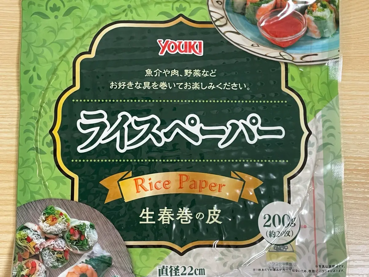 ライスペーパーの写真（撮影：grapeフード編集部）