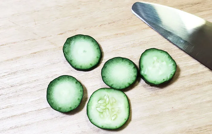 きゅうりの切り口の画像（撮影:エニママ）