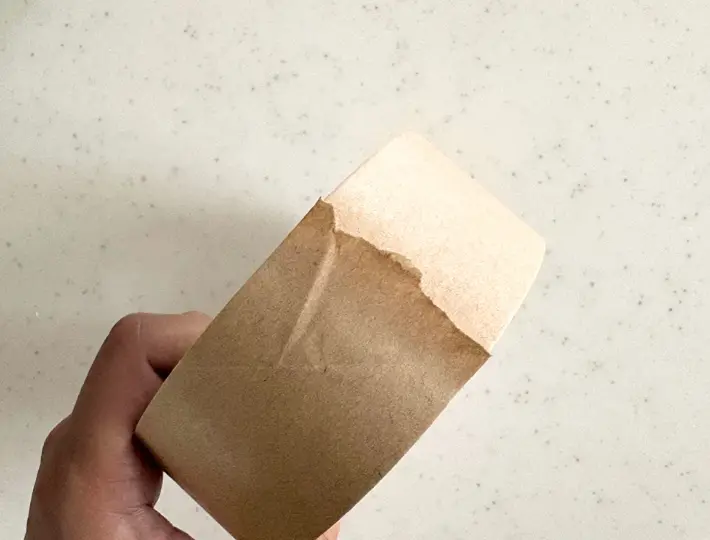 切った後に三角が残っていない画像（撮影：エニママ）
