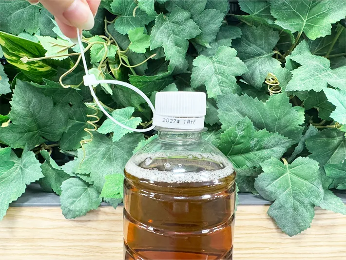 結束バンドを巻く（撮影：grapeライフハック編集部）