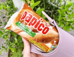 ペットボトルカバーにアイス『パピコ』を入れた写真（撮影：grapeライフハック編集部）