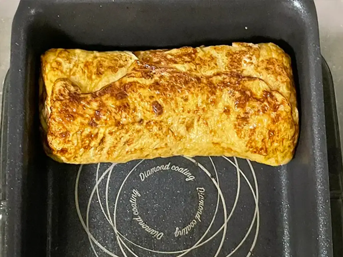 巻ききった玉子焼きの写真(撮影:grapeフード編集部)