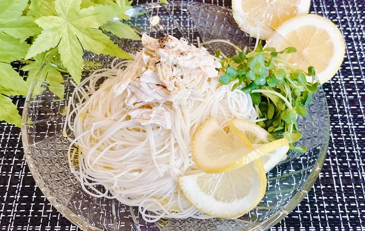 そうめんの完成画像（撮影：キジカク）