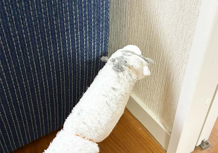 つっぱり棒の活用写真（撮影：grapeライフハック編集部）