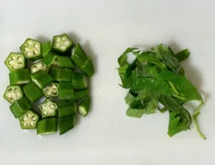 オクラと大葉の写真（撮影：grapeフード編集部）