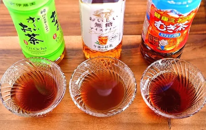 『3種類のお茶割りそうめんつゆ』の写真（撮影：小泉明代）