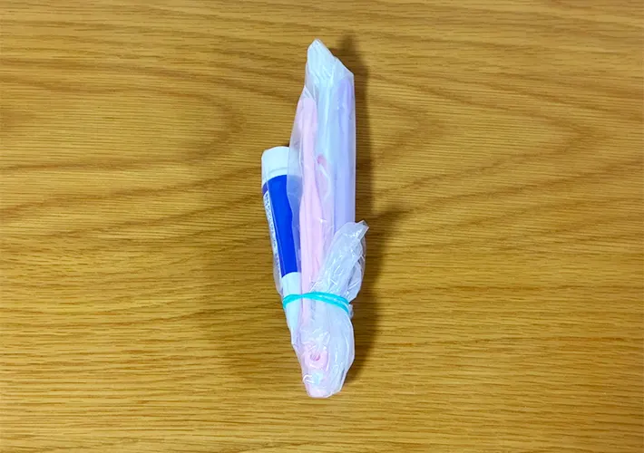 ビニール手袋の活用写真（撮影：grapeライフハック編集部）