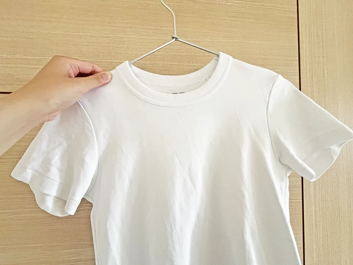 Tシャツの写真（撮影：grapeライフハック編集部）