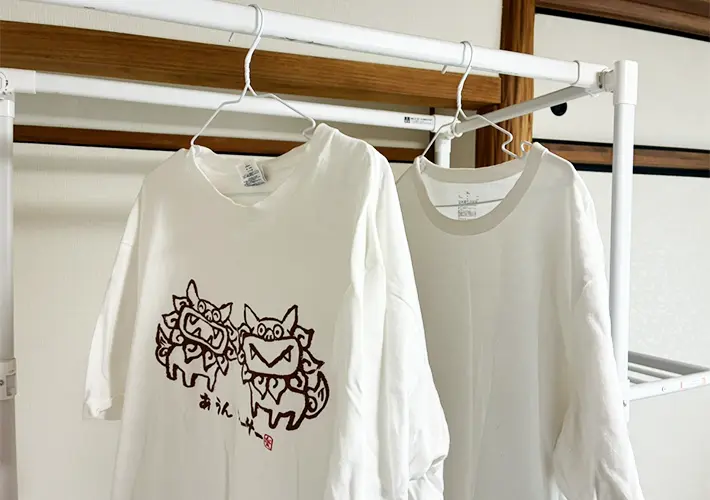 服を効率よく乾かす説明写真（撮影：grapeライフハック編集部）