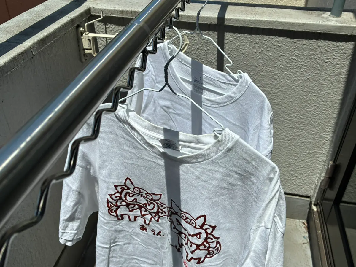 服を効率よく乾かす説明写真（撮影：grapeライフハック編集部）