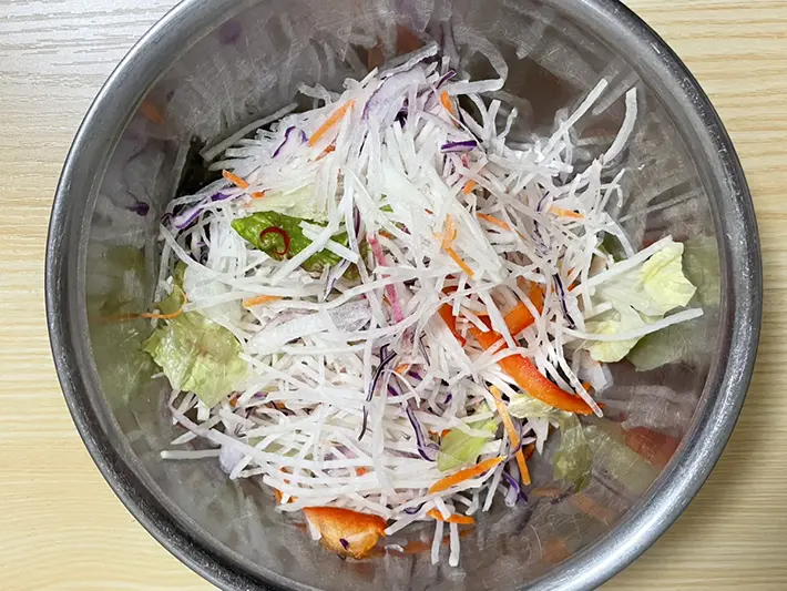 カット野菜の写真（撮影：grapeフード編集部）