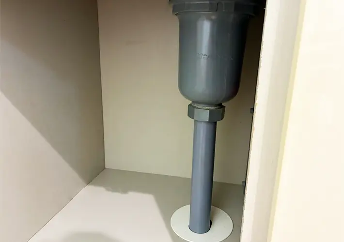 配管の根元の写真（撮影：grapeライフハック編集部）