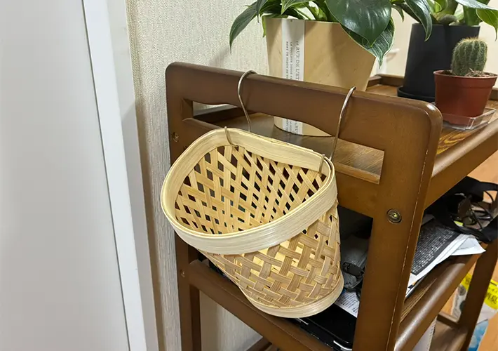 バンブーバスケットの写真（撮影：grapeライフハック編集部）