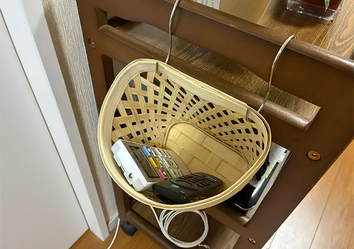 バンブーバスケットの写真（撮影：grapeライフハック編集部）
