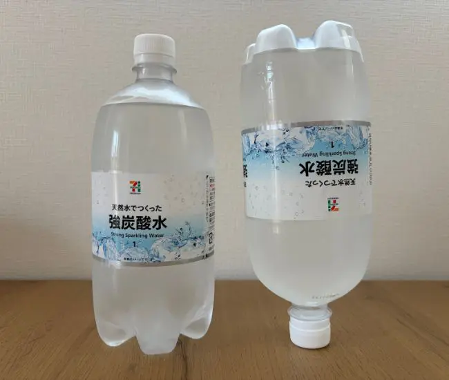 1本を逆さまにした様子（撮影：grapeフード編集部）