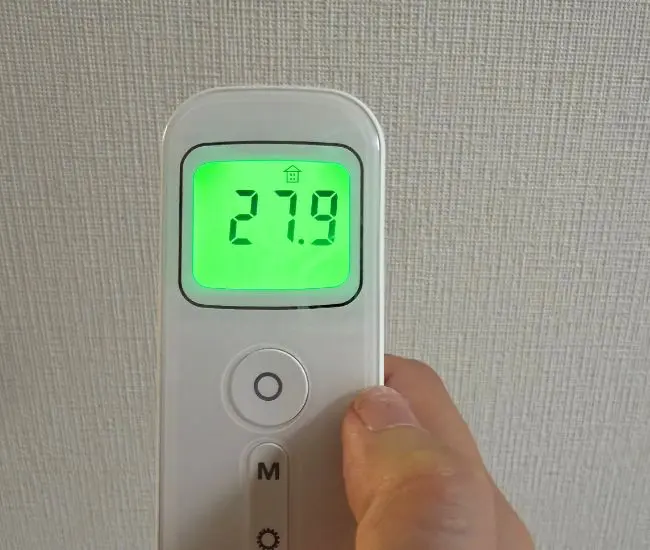 3分後の表面温度（撮影：grapeライフハック編集部）
