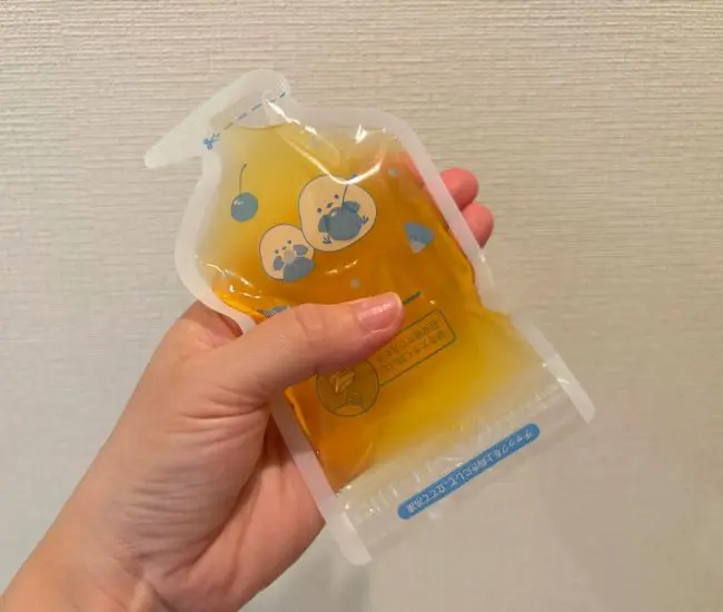 パウチにたくさん入れた様子（撮影：grapeフード編集部）