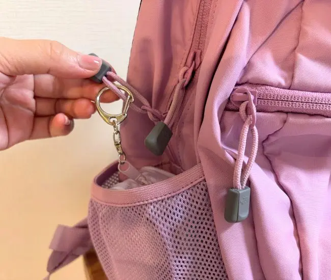 落下防止に（撮影：grapeライフハック編集部）