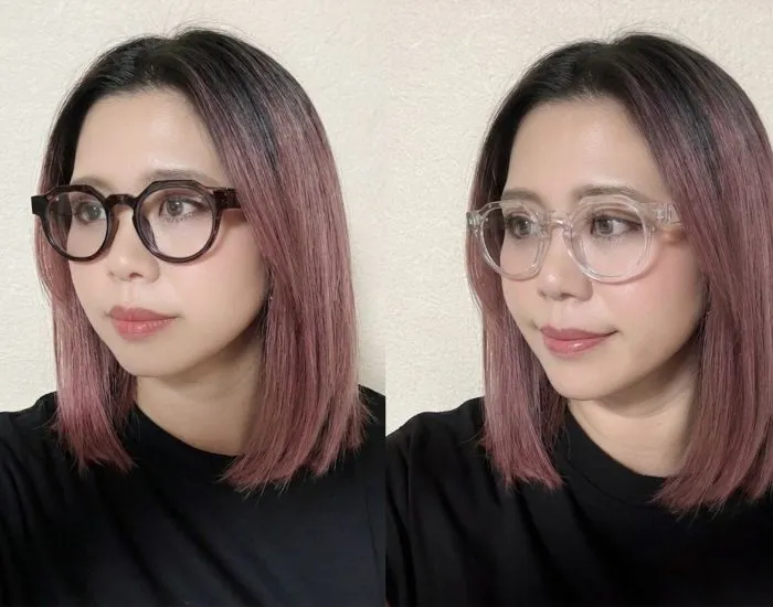 『調光サングラス』をかけている様子（撮影：grapeライフハック編集部）