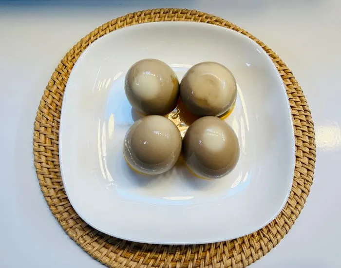 『味付けたまごメーカー』で漬けたゆで卵（撮影：grapeフード編集部）