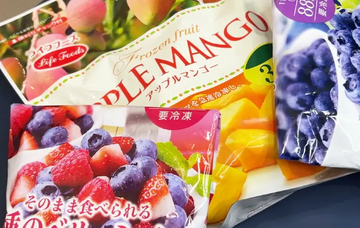 冷凍フルーツの商品画像（撮影：キジカク）