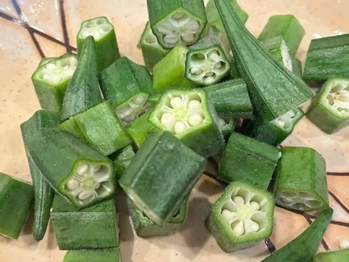 オクラから揚げ